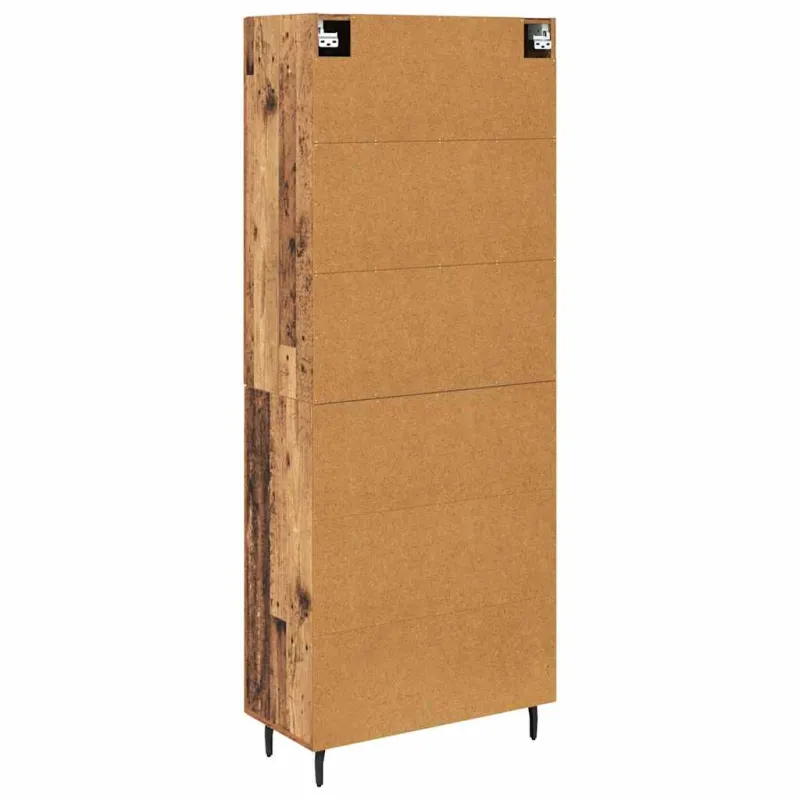 Aukštas spintelė 2 pcs Senovinis medis
