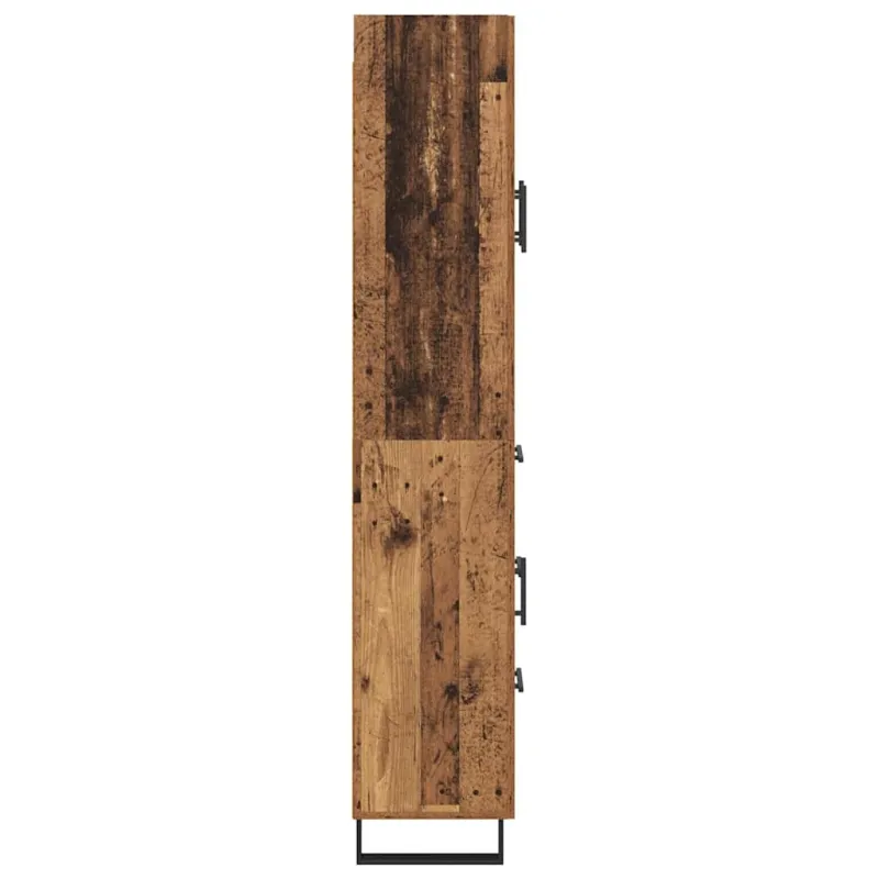 Aukštas spintelė 2 pcs Senovinis medis 69,5 x 34 x 180 cm