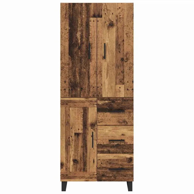 Aukštas spintelė 2 pcs Senovinis medis 69,5 x 34 x 180 cm