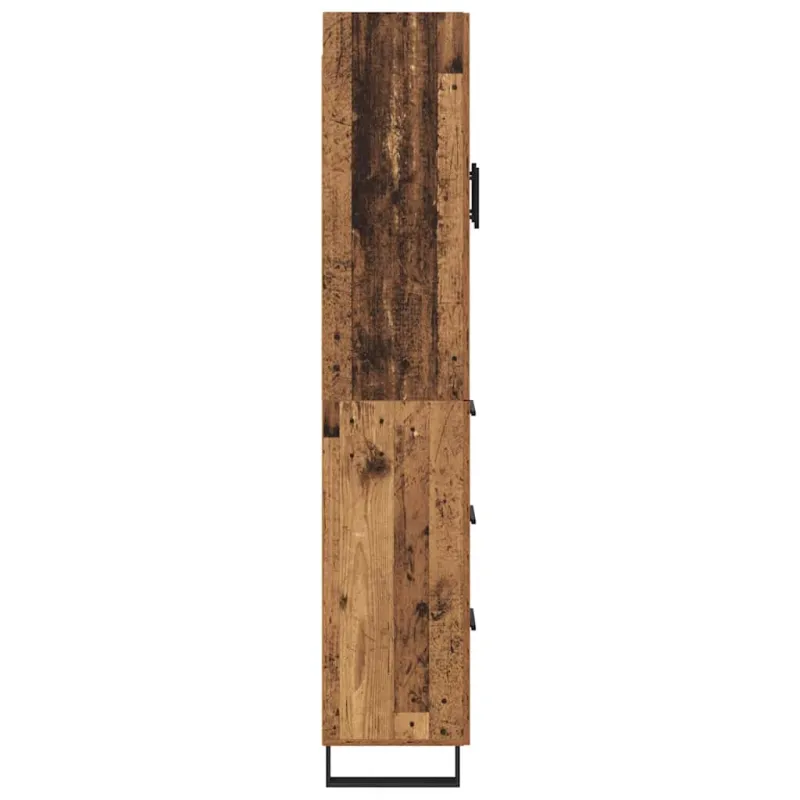 Aukštas spintelė 2 pcs Senovinis medis 69,5 x 34 x 180 cm