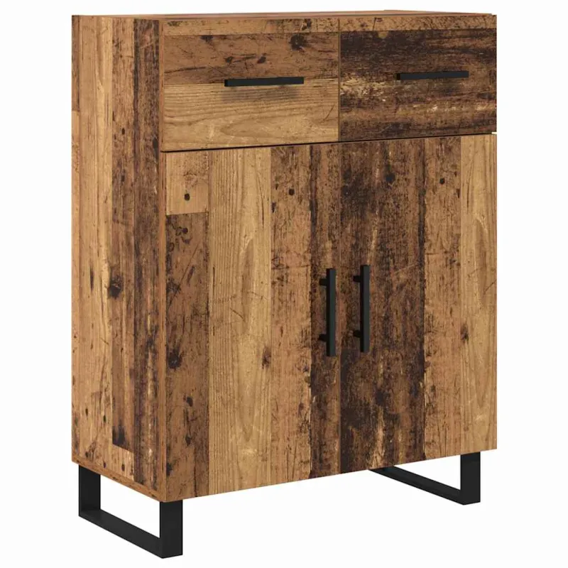 Aukštas spintelė 2 pcs Senovinis medis 69,5 x 34 x 180 cm