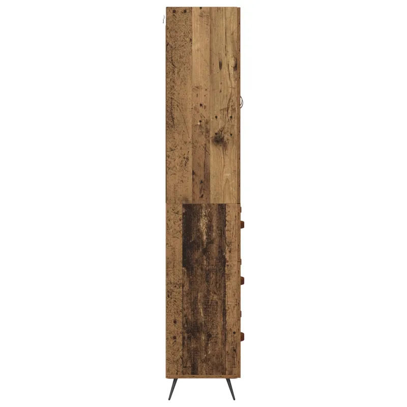 Aukštas spintelė su stalčių Senovinis medis 69,5 x 34 x 180 cm