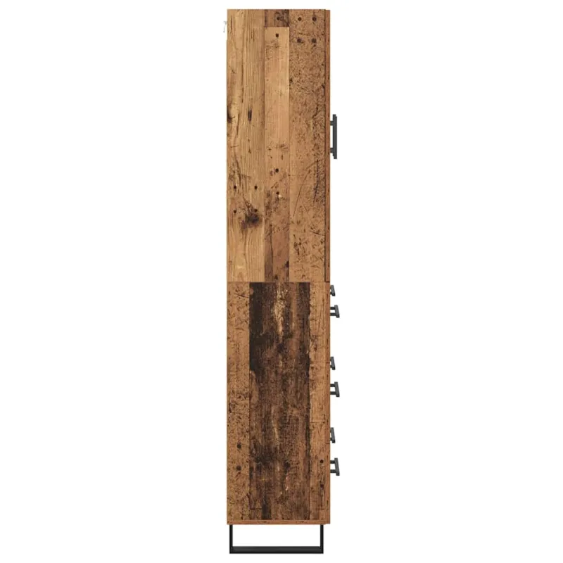 Aukštas spintelė 2 pcs Senovinis medis 69,5 x 34 x 180 cm