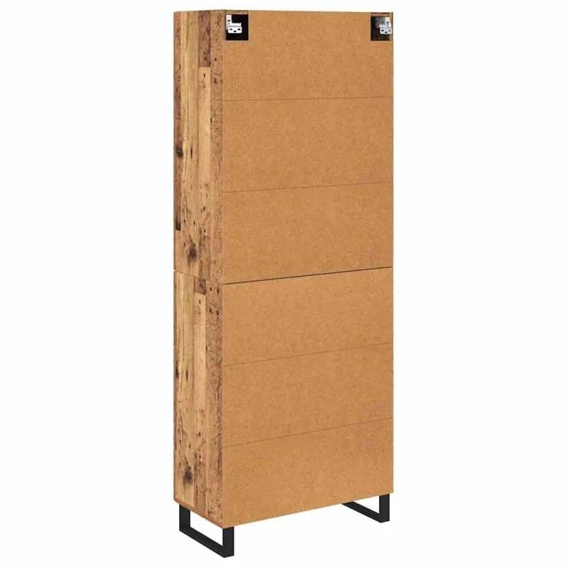 Aukštas spintelė 2 pcs Senovinis medis 69,5 x 34 x 180 cm