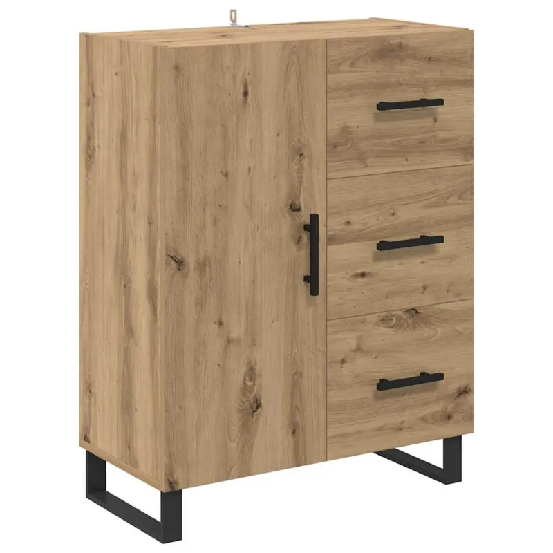 Aukštas spintelė 2 pcs Amatininkų ąžuolas 69,5 x 34 x 180 cm