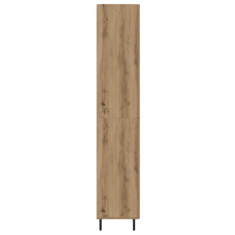 Aukštas spintelė 2 pcs Amatininkų ąžuolas 69,5 x 34 x 180 cm