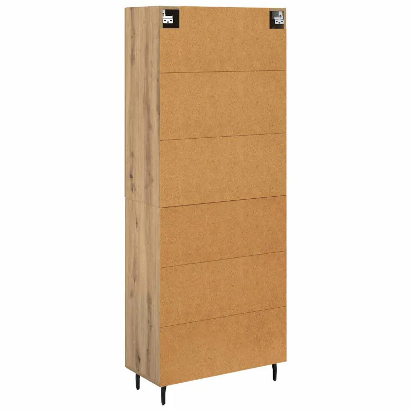 Aukštas spintelė 2 pcs Amatininkų ąžuolas 69,5 x 34 x 180 cm