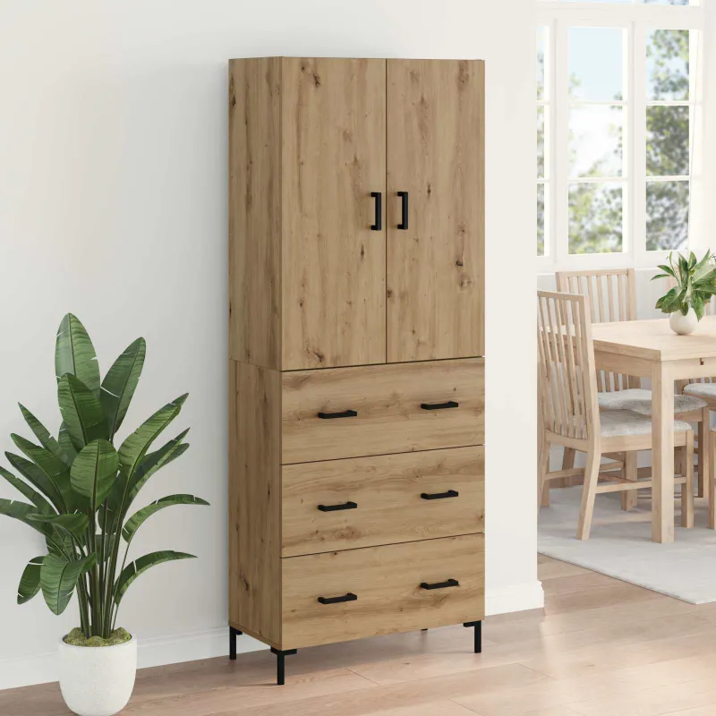 Aukštas spintelė Amatininkų ąžuolas 69,5 x 34 x 180 cm