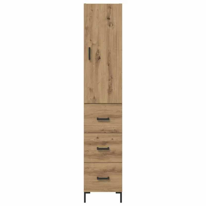 Aukštas spintelė Amatininkų ąžuolas 69,5 x 34 x 180 cm