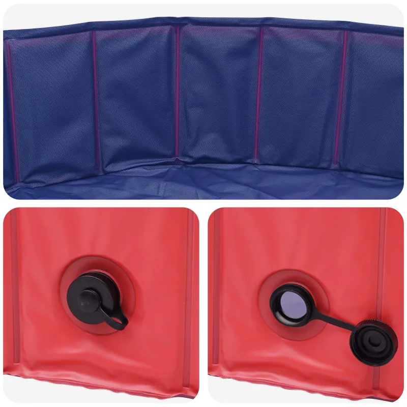 Vaikų plaukimo baseinas Raudona ir mėlyna Ø 120 x 30 cm