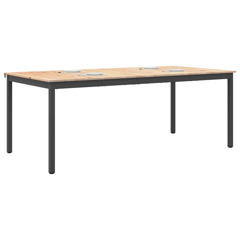 Valgomojo stalas Natūrali 200 x 100 x 75 cm