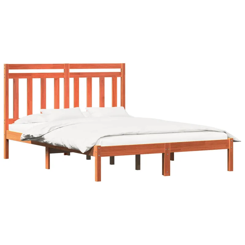 Lovos rėmas su galvūgalio Vaško ruda 205,5 x 145,5 x 100 cm