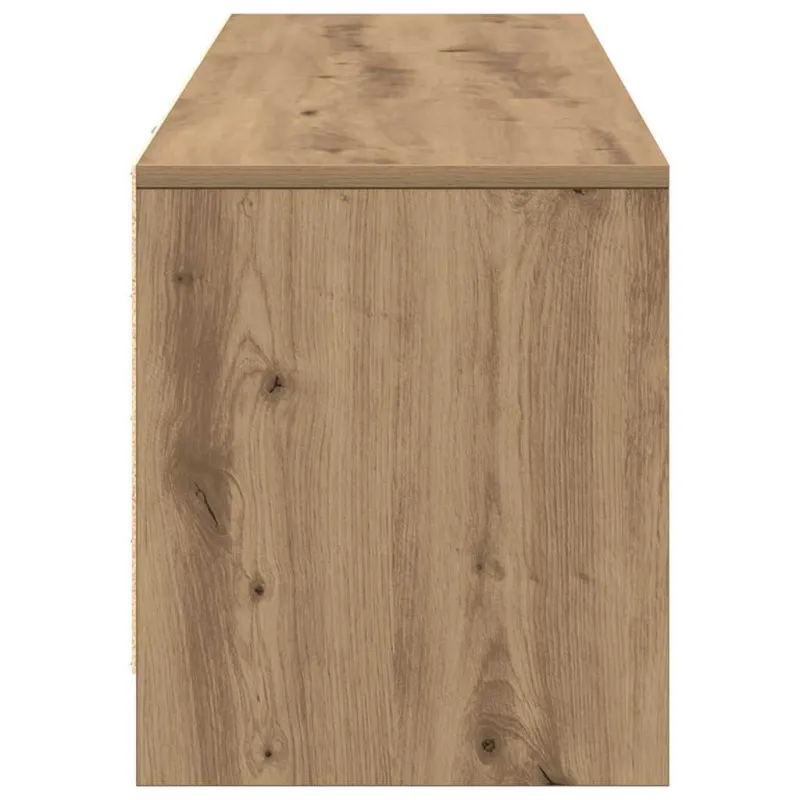 TV spintelė su LED su stalčių Meistrų ąžuolas 140 x 34 x 40 cm