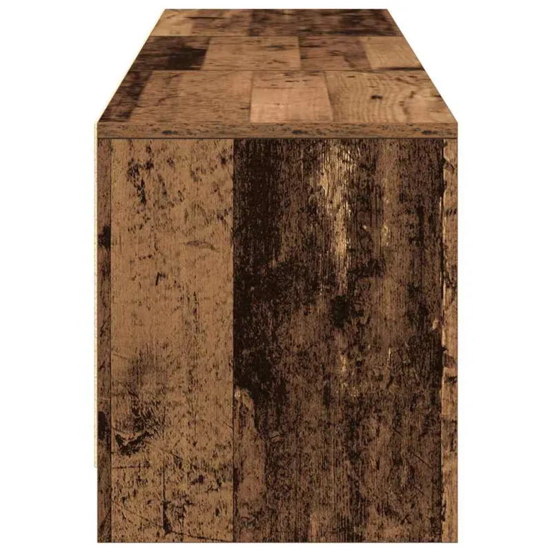 TV spintelė su LED su stalčių Senas medis 165 x 34 x 40 cm