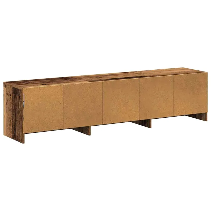 TV spintelė su LED su stalčių Senas medis 165 x 34 x 40 cm
