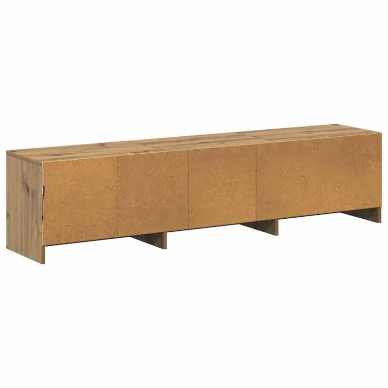 TV spintelė su LED su stalčių Meistrų ąžuolas 165 x 34 x 40 cm