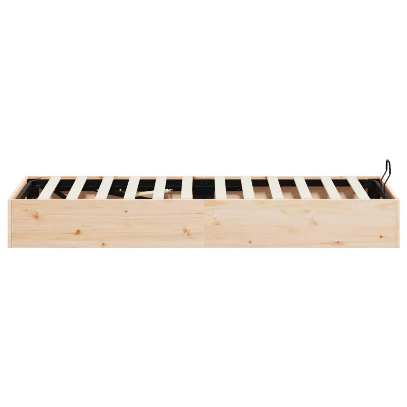 Otomano lovos rėmas su saugojimo funkcija Natūrali 90 x 190 cm