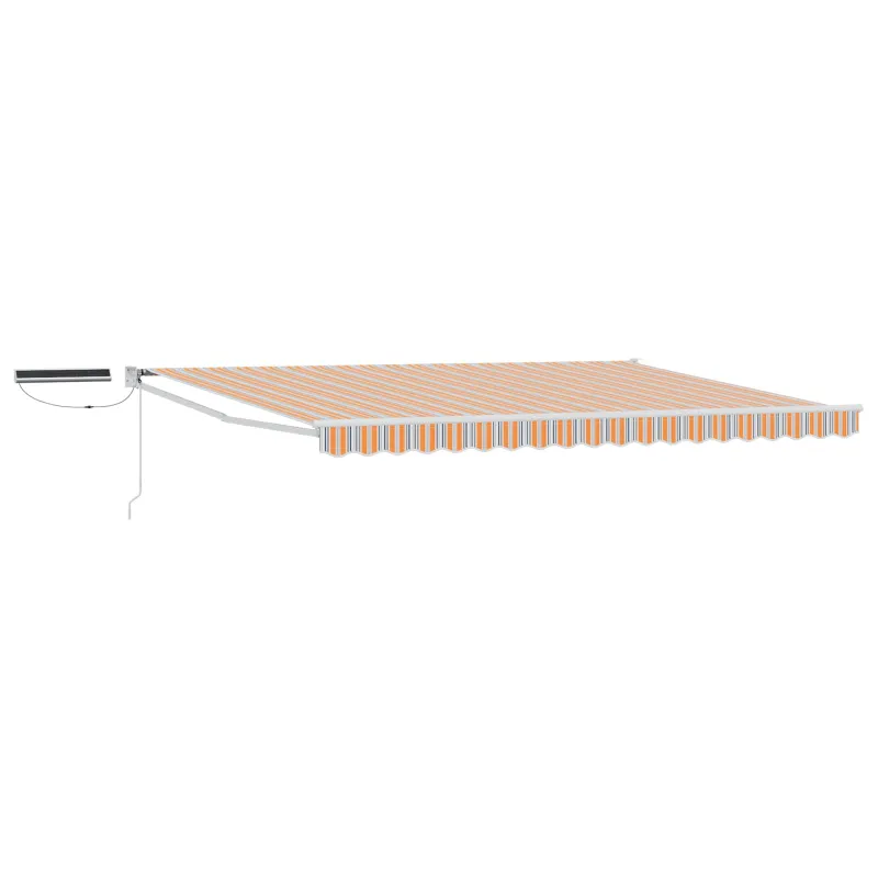 Elektrinė ištraukiama pavėsinė Mėlyna, Oranžinė, Balta 4 × 3 m