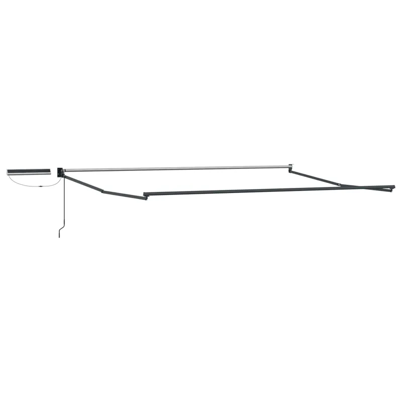 Elektrinė ištraukiama pavėsinė Kremo ir antracito 4 × 3 m