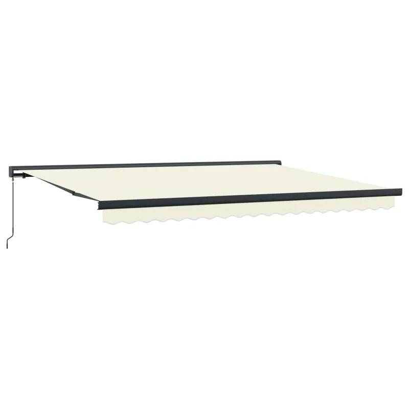 Ištraukiama markizė Kremas ir pilka 400 × 300 cm