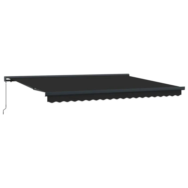 Ištraukiama markizė Antracito ir pilka 400 × 300 cm