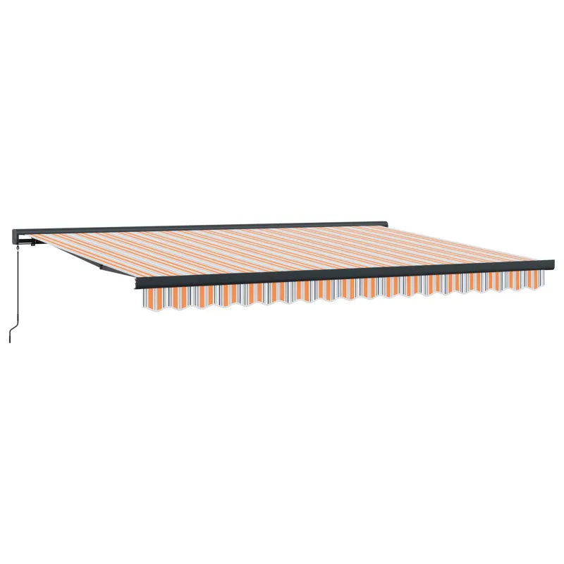 Ištraukiama markizė Oranžinė ir pilka 400 × 300 cm