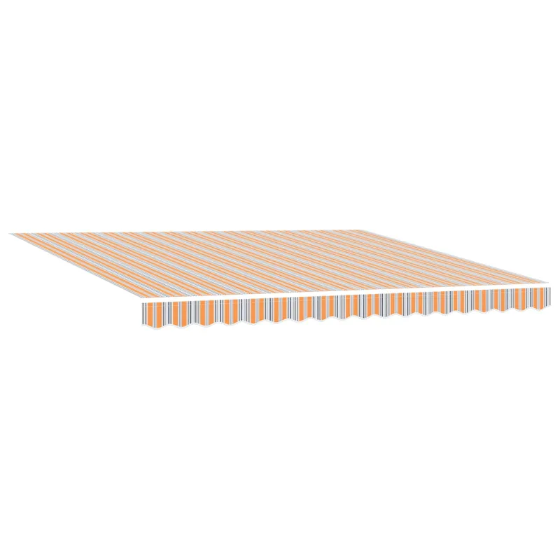 Ištraukiama markizė Oranžinė ir pilka 400 × 300 cm