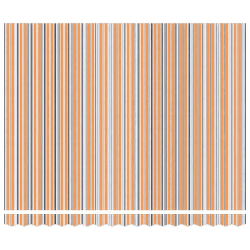 Ištraukiama markizė Oranžinė ir pilka 400 × 300 cm