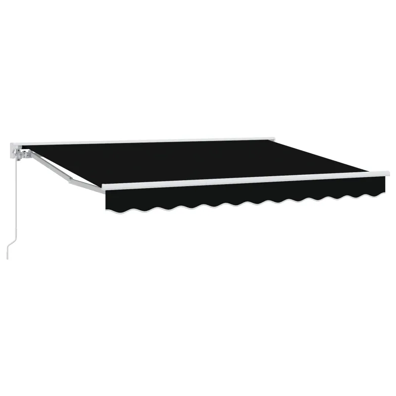Rankinė sulankstoma markizė Juoda 3 x 2,5 m