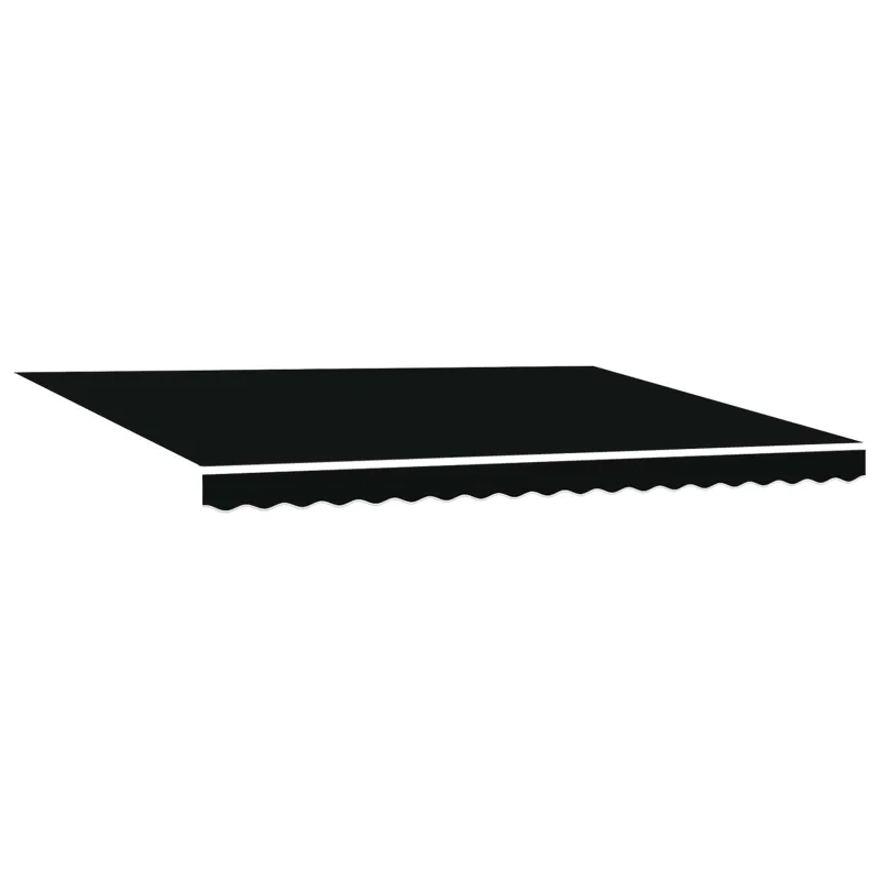 Rankinė sulankstoma markizė Juoda 4 × 3 m