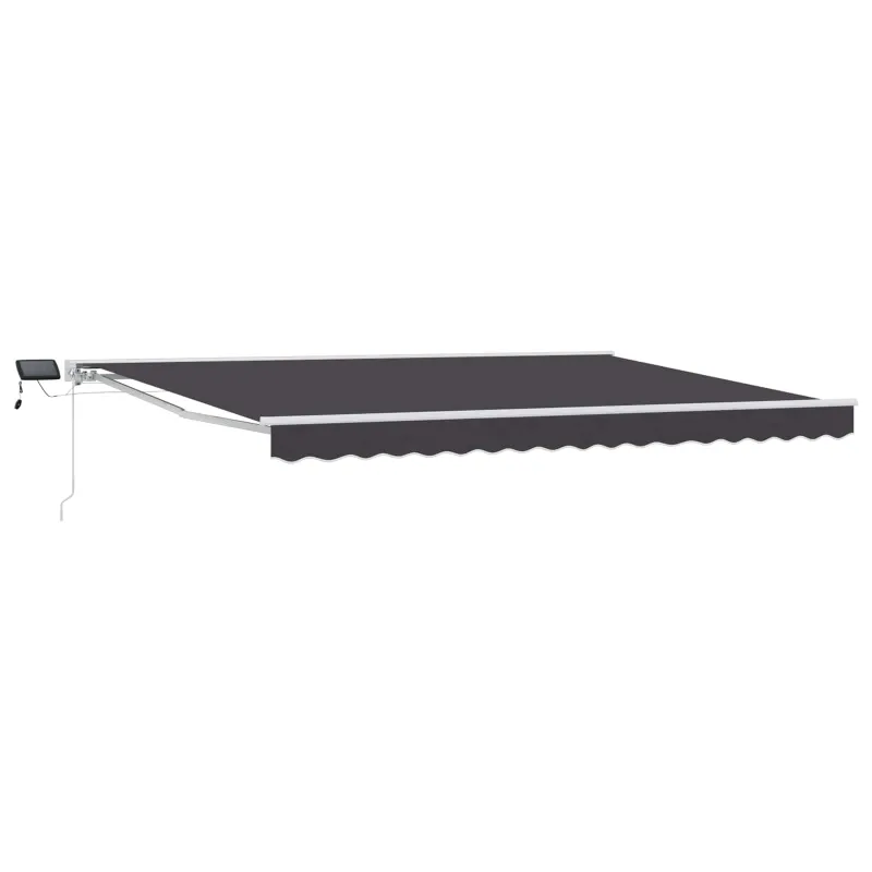 Rankinis markizės rėmas su LED 4,5 × 3 m