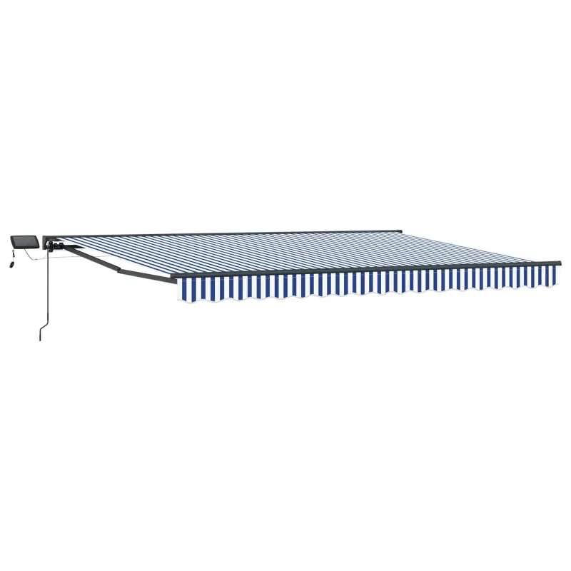 Rankinis markizės rėmas su LED 4 × 3,5 m