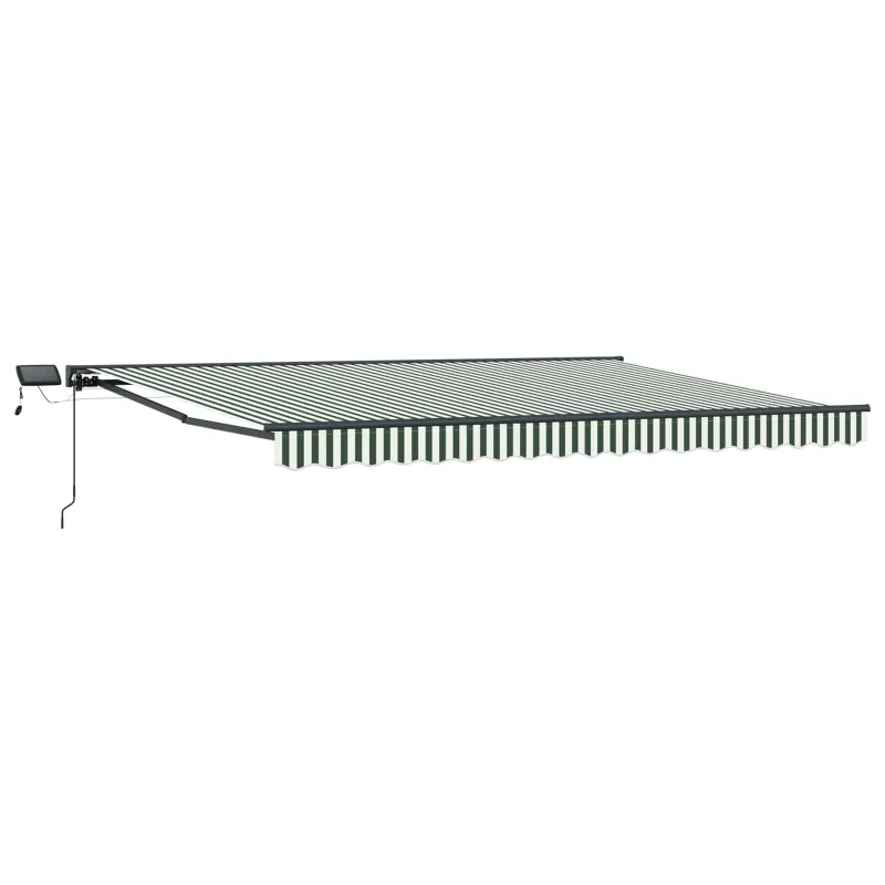 Rankinis markizės rėmas su LED 4 × 3,5 m