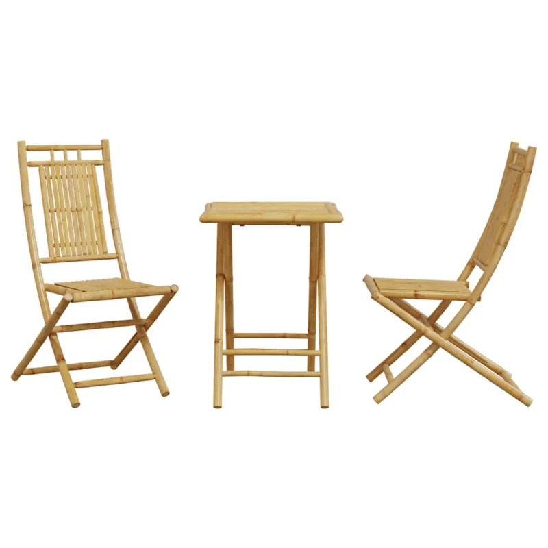 Bistrokalustesarja, 3 osaa, bambu