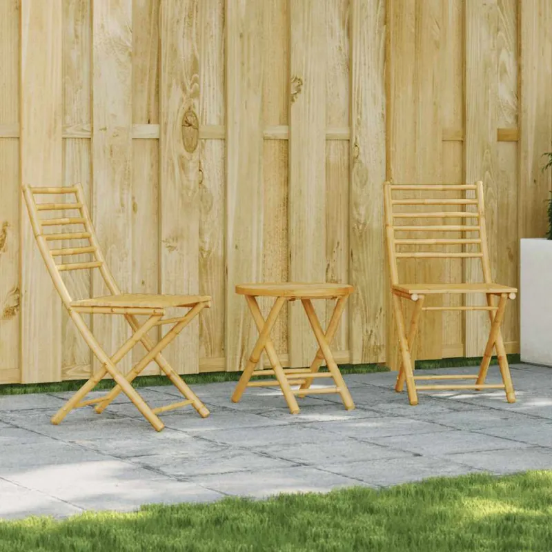 Bistrokalustesarja, 3 osaa, bambu