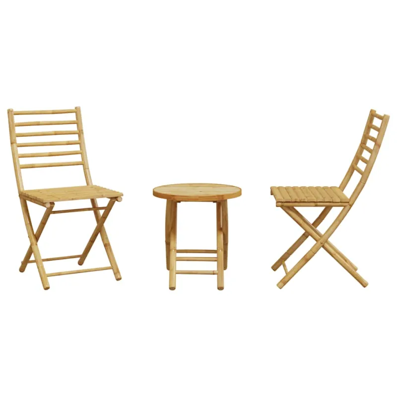 Bistrokalustesarja, 3 osaa, bambu