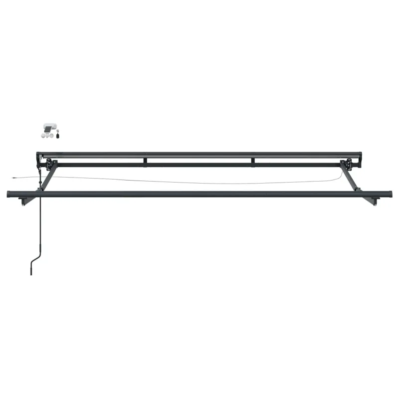 Elektrinė ištraukiama pavėsinė Kremo ir antracito 2,5 x 2 m