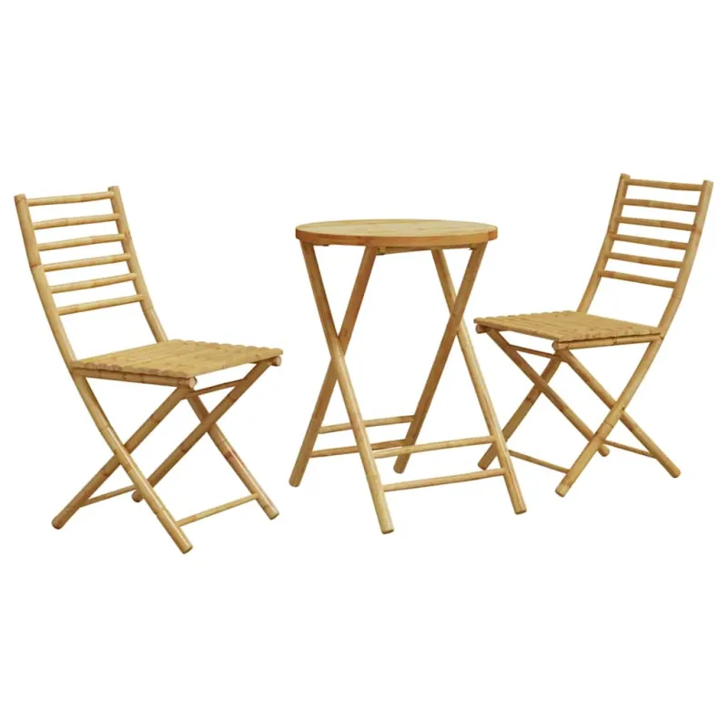 Bistrokalustesarja, 3 osaa, bambu