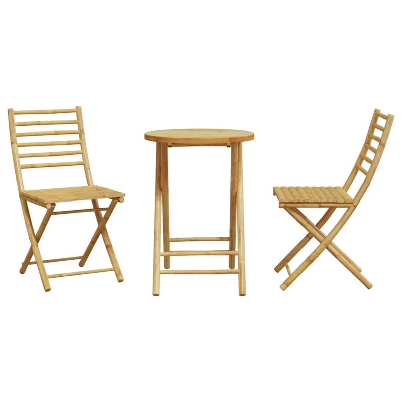 Bistrokalustesarja, 3 osaa, bambu