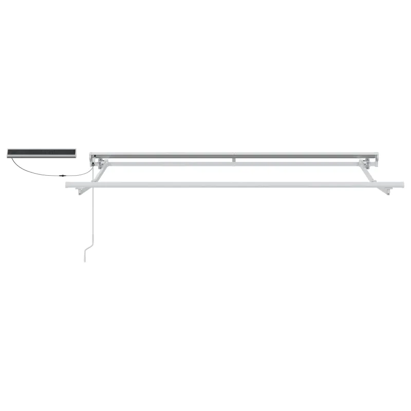 Elektrinė ištraukiama pavėsinė Kremas ir balta 2,5 x 2 m