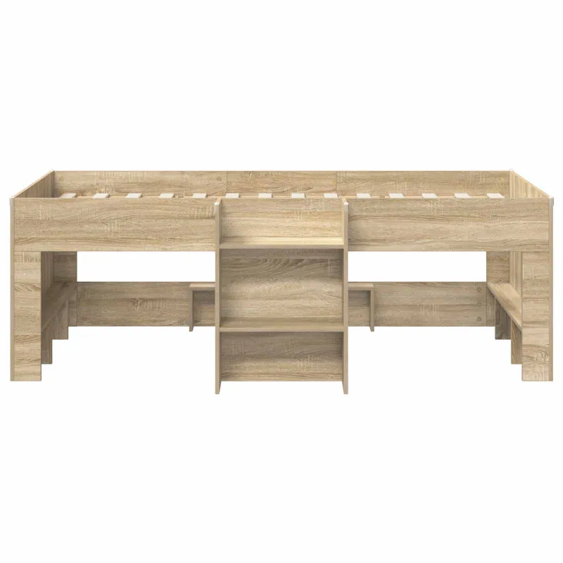 Vaikų Aukštas Lova 2 pcs Sonoma ąžuolas 90 x 200 cm