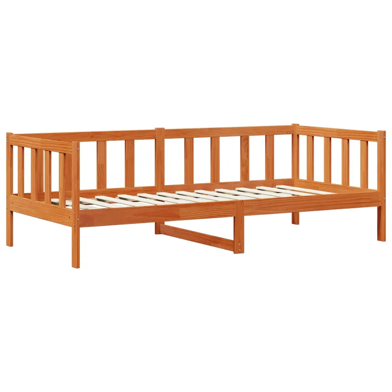 Dieninė lova Vaško Ruda 90 x 200 cm Tvirtas pušies medis