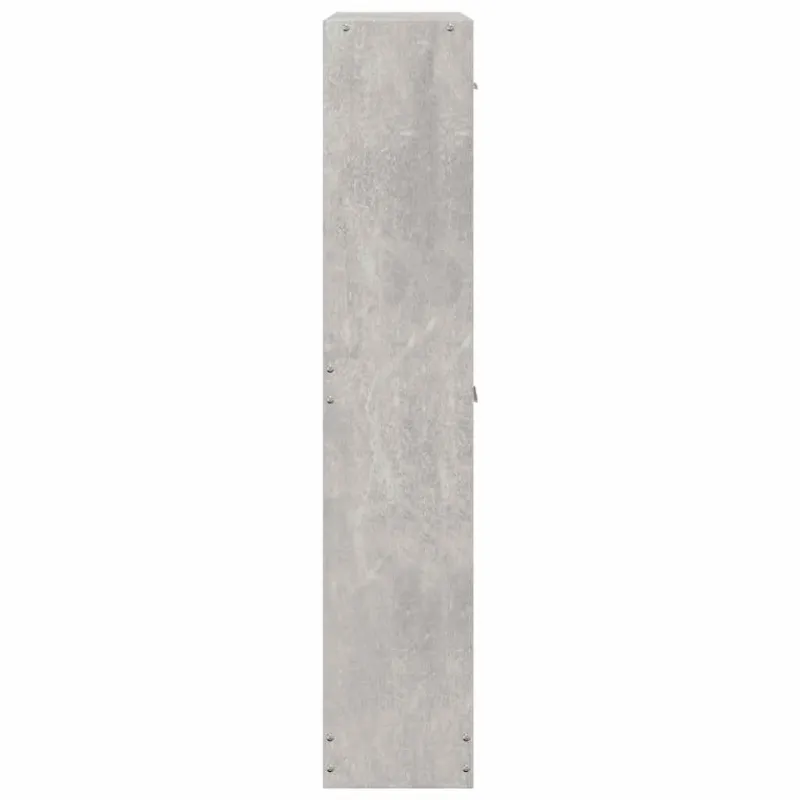 Spintelė batams, betono pilka, 59x17x81cm, apdirbta mediena