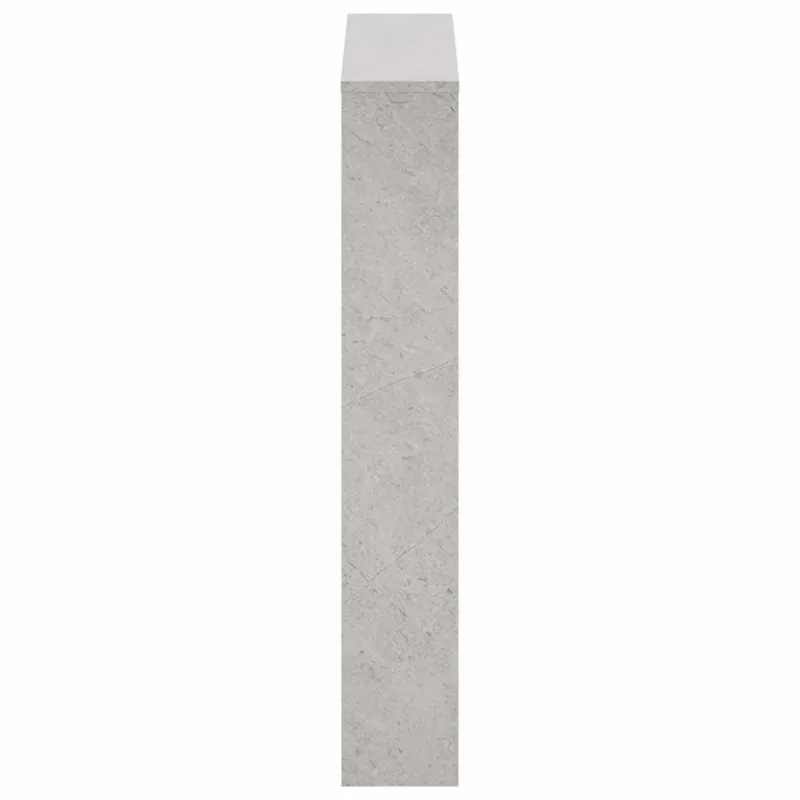 Batų spintelė su veidrodžiu, 3 aukštų, pilka, 63x17x102,5cm