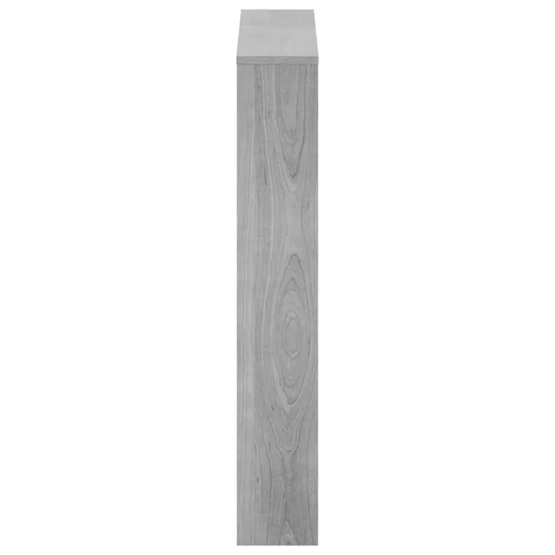 Batų spintelė su veidrodžiu, 3 aukštų, pilka, 63x17x102,5cm