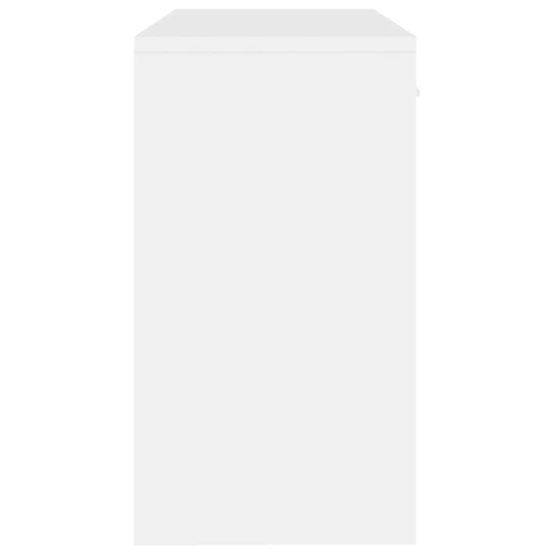 Rašomasis stalas, baltas, 100x40x73cm, mediena, blizgus
