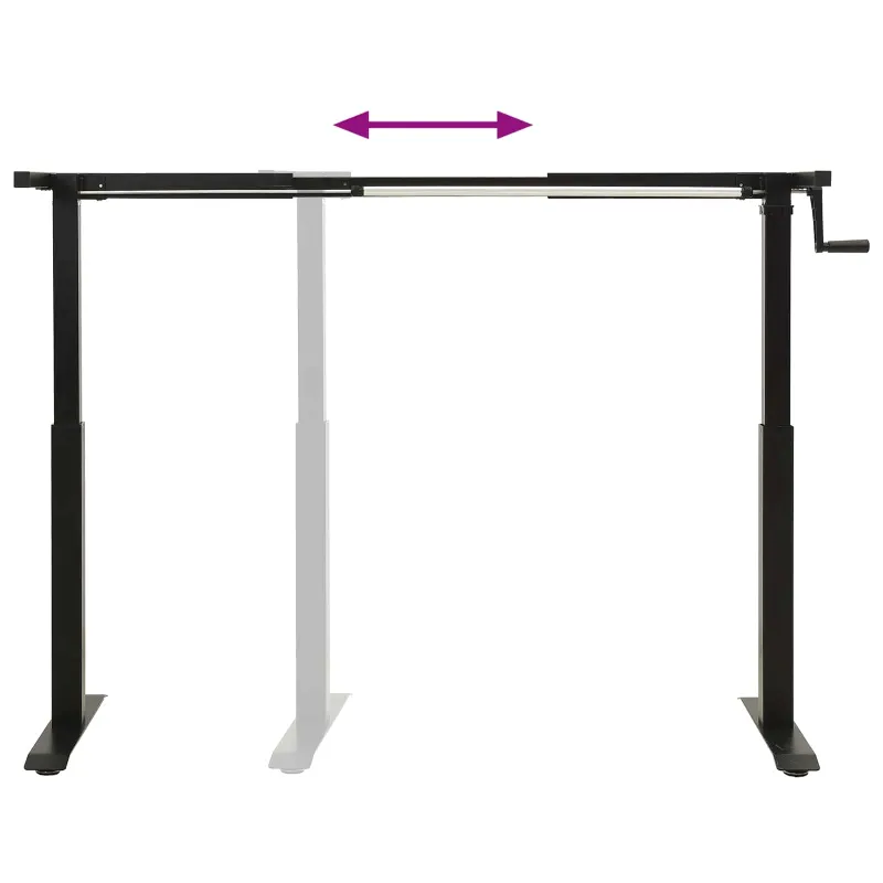 Stalas Juoda ir natūrali 120 x 60 cm Kietas ąžuolo medis