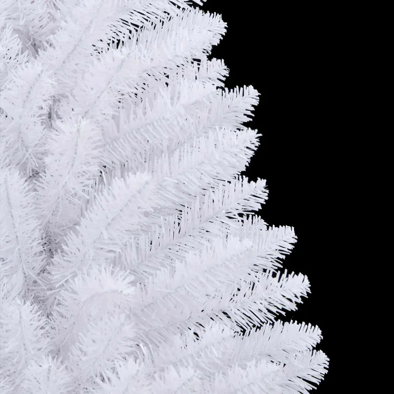 Dirbtinė Sulankstoma Kalėdų Eglutė Balta 120 cm PVC ir plienas