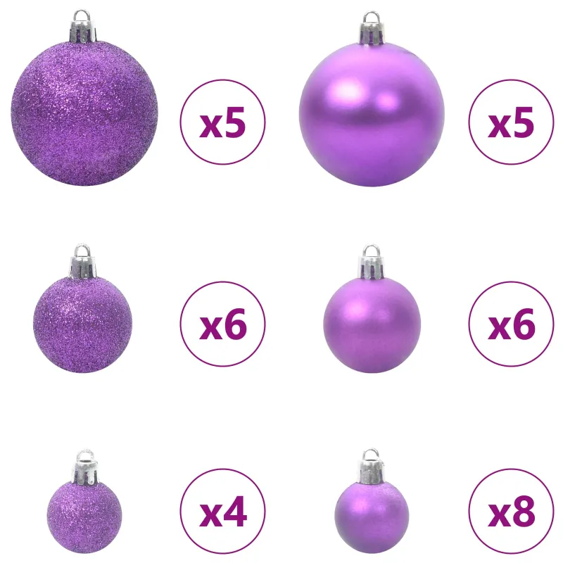 Dirbtinė Sulankstoma Kalėdų Eglutė Balta 150 cm PVC ir plienas