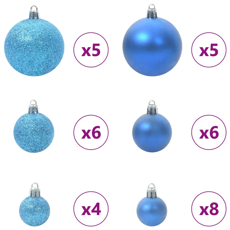 Dirbtinė Sulankstoma Kalėdų Eglutė Balta 150 cm PVC ir plienas